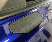 Billet Pro Shop mirror block-off plates for 2015-2024 Ford Mustang, billet aluminum