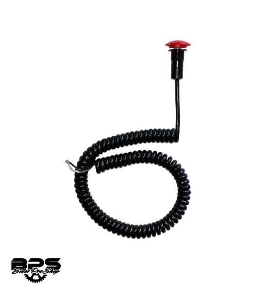 BPS Momentary Push Button W/ Spiral Cord - Billet Pro Shop