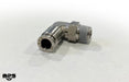 BPS Stainless Steel Push To Connect 90* Fitting (1/8" NPT Thread) - for use with 1/4in (6mm) OD tubing - Billet Pro Shop