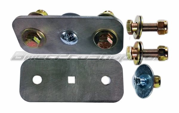 Billet Pro Shop swaybar relocation brackets for 2005-2014 Ford Mustang