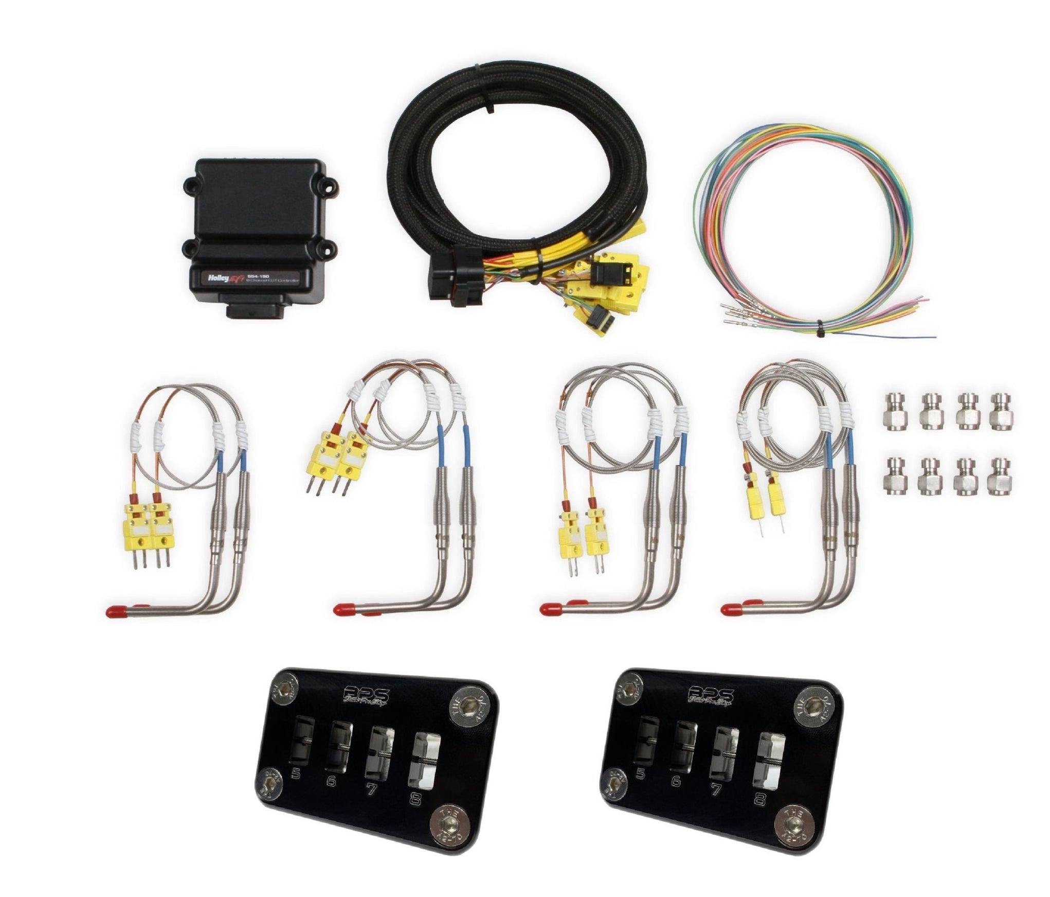 Holley EFI EGT & Bulkhead Combo Kit Billet Pro Shop