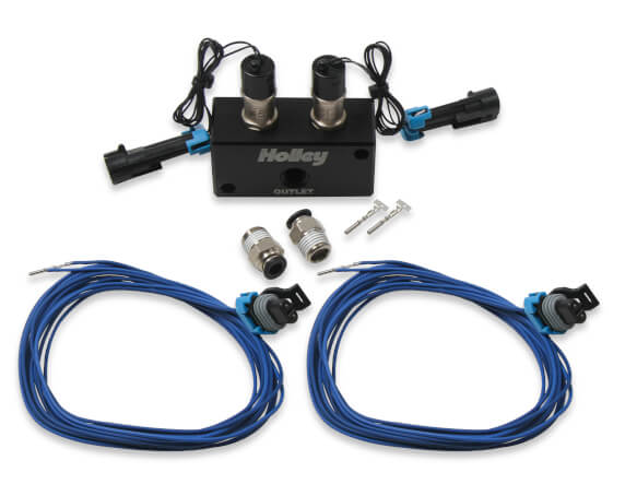 Holley EFI High Flow Dual Solenoid Boost Control Kit - Billet Pro Shop