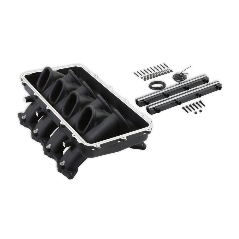 Holley HI-Ram Base Intake Manifold Coyote BLACK - Billet Pro Shop