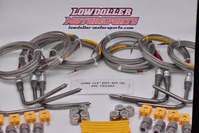 Lowdoller Motorsports 1/4" EGT-KIT (8 Cylinder) PN:153303 - Billet Pro Shop