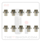 TI Flanged 12 Point M12 - 1.5 Nut & 1/2" Shank Lug Nut Combo (QTY. 10) - Billet Pro Shop