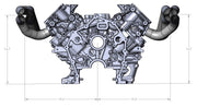 Ultimate Headers Mustang Godzilla Forward Facing Turbo Headers 431011 - Billet Pro Shop