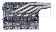 Ultimate Headers Mustang Godzilla Forward Facing Turbo Headers 431011 - Billet Pro Shop