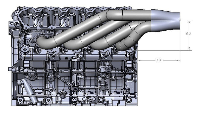 Ultimate Headers Mustang Godzilla Forward Facing Turbo Headers 431011 - Billet Pro Shop