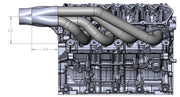 Ultimate Headers Mustang Godzilla Forward Facing Turbo Headers 431011 - Billet Pro Shop