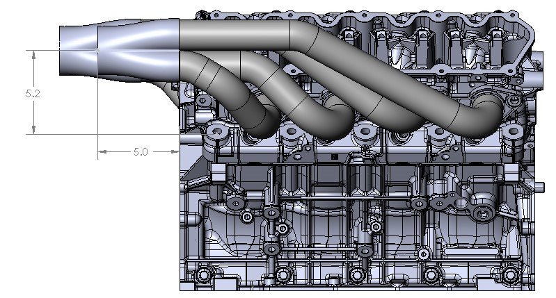 Ultimate Headers Mustang Godzilla Forward Facing Turbo Headers 431011 - Billet Pro Shop